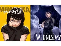 Maharlika Komiks and Wednesday Addams poster
