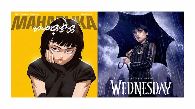 Maharlika Komiks and Wednesday Addams poster